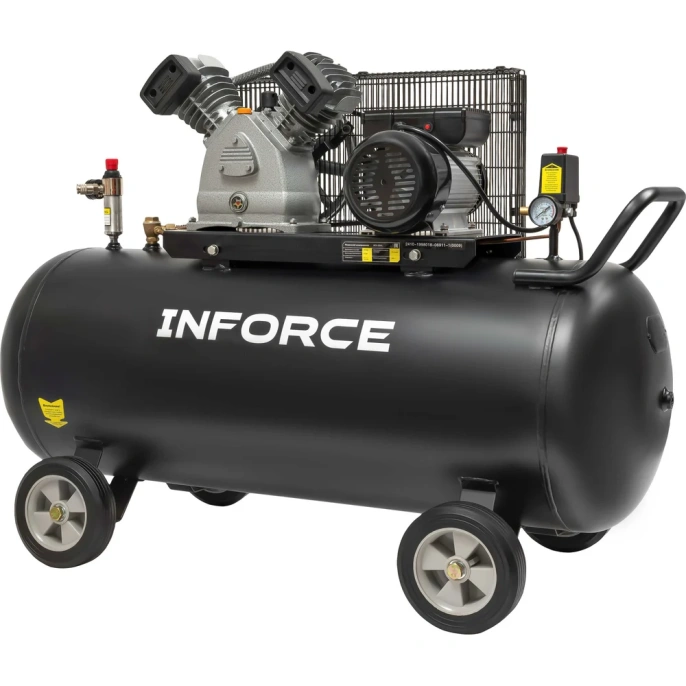 Ременной компрессор (200 л; 10 бар; 412 л/мин) Inforce BCX-200L