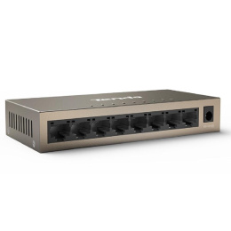 Tenda TEG1008M Коммутатор неуправляемый, 8 портов, 8x1 Гбит/с, настольный, металлический корпус