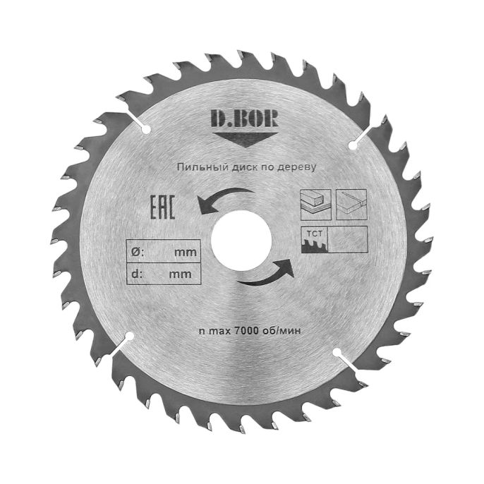 Пильный диск по дереву 160x20/16 мм, Z12 D.BOR D-9K-801601205D