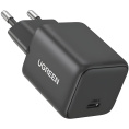 Сетевое зарядное устройство UGREEN X512 55528 Mini 20W USB-C GaN Fast Charger EU. Цвет: серый