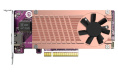 Плата расширения QNAP QM2-2P10G1TB Marvell AQC113C PCIe Gen3 x8, Dual M.2 2280 PCIe Gen3 x4 NVMe