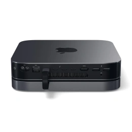 USB док станция с подставкой Satechi Mac Mini Stand & Hub для Mac Mini. Порты: 1x USB-C, 3 x USB, 3,5mm AUX, SD, microSD. Цвет: серый космос. (ST-ABHFM)
