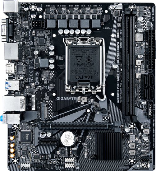 Материнская плата Gigabyte H610M S2H V2 Soc-1700 Intel H610 2xDDR5 mATX AC`97 8ch 7.1 GbLAN+VGA+HDMI+DP