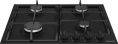 Газовая варочная поверхность Hotpoint HGMT 642 BL черный (869891100400)