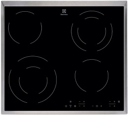 Электрическая варочная поверхность Electrolux EHF6342XOK, конфорок: 4 шт., стеклокерамика, независимая, черный