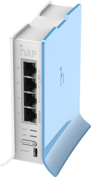 Wi-Fi роутер MIKROTIK hAP lite TC,  Wi-Fi 4,  N300,  2.4ГГц, 3 LAN,  белый [rb941-2nd-tc]