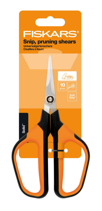 Ножницы для травы Fiskars SP15 черный/оранжевый [1051602]