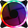 Вентилятор Оклик OG-CF120RGB3-BK RGB 120х120x25 черный 3-pin 4-pin Molex упак.:1шт Ret