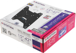 Кронштейн для телевизора Kromax OPTIMA-202, 15-42", настенный, наклон,  черный [28006]