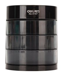 Настольный набор Deli E38253, 12 предметов, черный