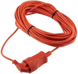 Удлинитель силовой PROCONNECT Pro-Uc, розеток 1шт, 2x0.75 кв.мм, 6A, 20м, ПВС, без катушки, оранжевый [11-7106]