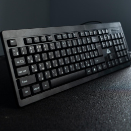 Клавиатура БЕШТАУ КЛ104РУ, USB, мембранная, черный