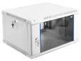 Шкаф коммутационный ЦМО ШРН-ЭКОНОМ ШРН-Э-6.650-9005 настенный 6U 600x650мм пер.дв.стекл 65кг черный 600мм