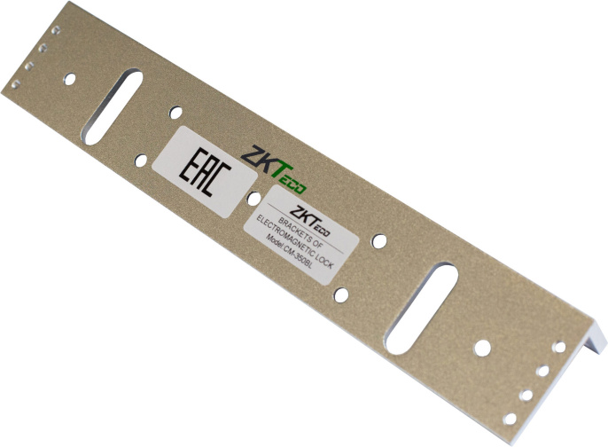 Крепежный угол CM-350BL L-образный, материал: алюминий, совместим с ответными планками электромагнитных замков ZKTeco CM-350