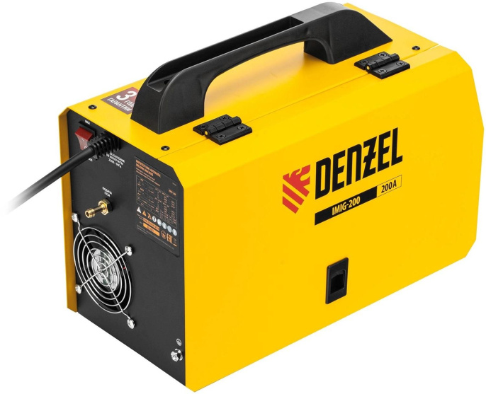 Сварочный полуавтомат Denzel IMIG-200 инвертор ММА/TIG MIG/MAG 5.7кВт