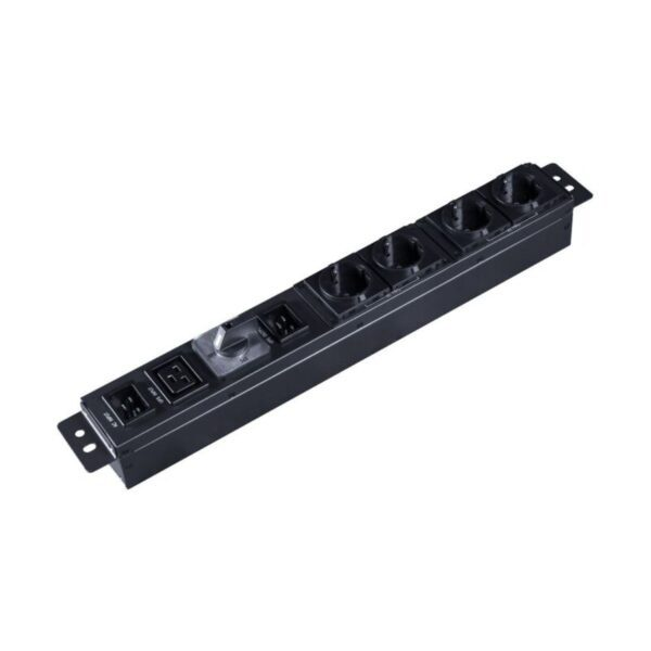 Внешний байпас модуль SVC EMBS-1K 1кВА, Вх.разъёмы: 1*IEC-320-C19 + 1*IEC-320-C20, Вых.разъёмы: 1*IEC-320-C19+4*IEC-320-C13, 1U, Стоечный 19"