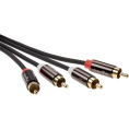 Кабель соединит 2xRCA M - 2xRCA M ,1.5m, TelecomPRO TAV7158M-1.5M