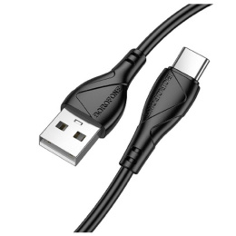 BOROFONE BX121/ USB кабель Type-C/ 1m/ 3A/ черный (B-23061)