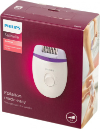 Эпилятор Philips BRE225/00 скор.:2 от электр.сети белый/фиолетовый