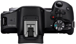Беззеркальный фотоаппарат Canon EOS R50 kit RF-S 18-45mm IS STM , черный [5811c031]