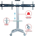 Подставка для телевизора Arm Media PT-STAND-15, 26-55", напольный, наклон, серебристый [10242]