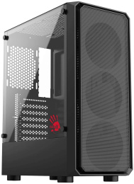 Корпус Bloody CC-126 черный без БП ATX 8x120mm 2xUSB2.0 1xUSB3.0 audio bott PSU (CC-126-BK)
