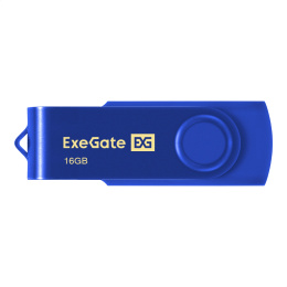 USB-флеш накопитель ExeGate Jet 16GB синий USB2.0, 480Mbps, пластик/металл EX302040RUS