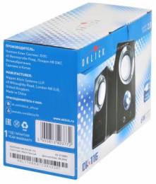 Колонки Оклик OK-116 2.0 черный 6Вт