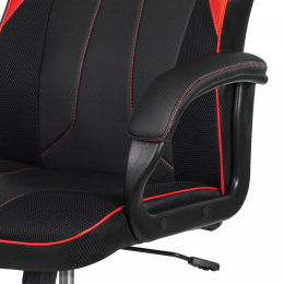 Кресло игровое A4Tech Bloody GC-300 черный/красный ткань/эко.кожа крестов.