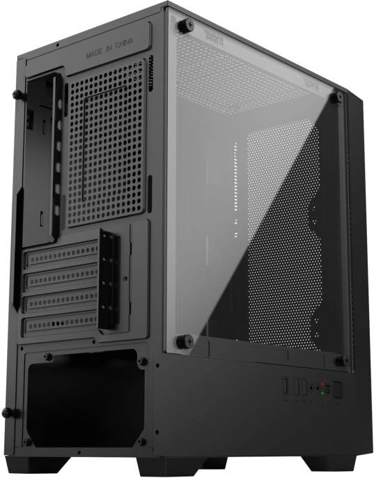 Корпус mATX Oklick OCC-MN307, Mini-Tower, без БП, черный