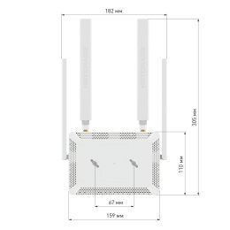 Маршрутизатор/ Netcraze Explorer 4G Интернет-центр с модемом 4G, Mesh Wi-Fi 5 AC1200 и 4-портовым Smart-коммутатором Netcraze Explorer 4G NC-4910
