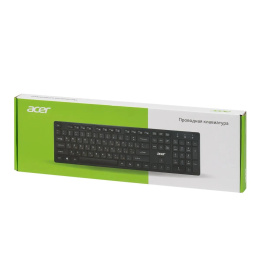 Клавиатура Acer OKW122, проводная, USB, мембранная, черный [zl.kbdee.00c]