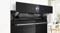 Духовой шкаф электрический Bosch Serie 8 HSG7361B1, 71л, дверца с 3 стеклами, черный