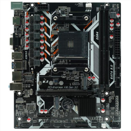 Материнская плата Afox A320D4-MA5-V2 AM4 mATX 2xDDR4 PCIEx16 PCIEx1 M.2 HDMI VGA
