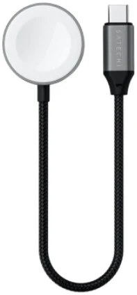 Зарядное устройство Satechi USB-C Magnetic Fast-Charging Cable for Apple Watch - Space Gray ST-QCAWM