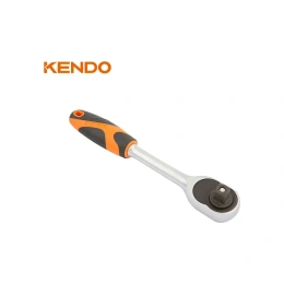 Ключ-трещотка KENDO CrV, 220 мм, зубьев 72,  3/8" 16111