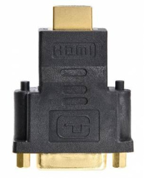 Переходник DVI Buro DVI-I f - HDMI m , черный [hdmi-19m-dvi-i f -adpt]