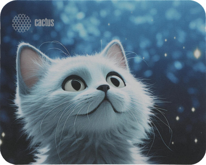 Коврик для мыши Cactus White Cat 220x180x2мм CS-MPC-P06XS