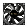 Вентилятор 12В DC ExeGate ExtraSilent ES08025S3P (80x80x25 мм, Sleeve bearing (подшипник скольжения), 3pin, 1900RPM, 20dBA) EX297043RUS