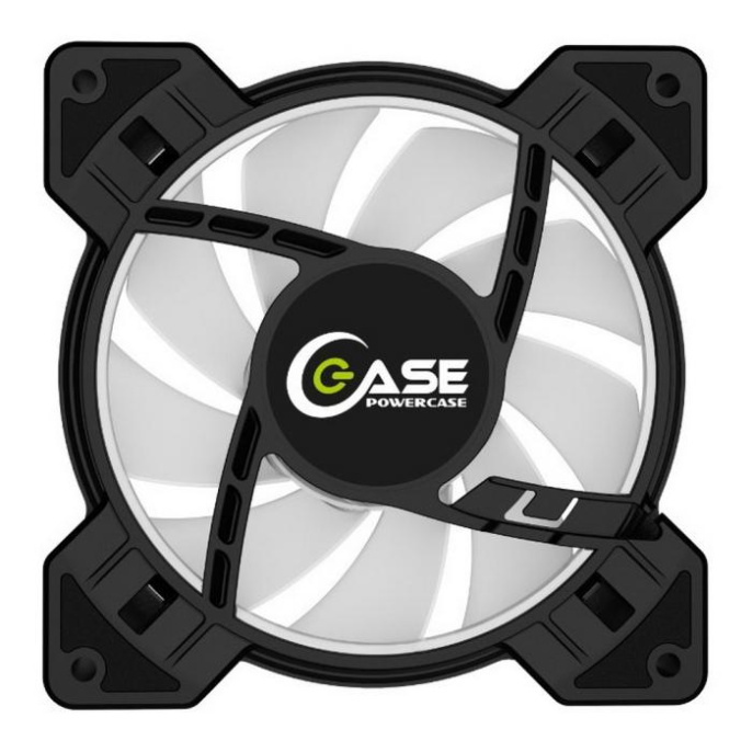 Powercase Вентилятор M6-14-LED 5 color LED 140 x 140 х 25 мм 100шт./кор, Molex, 900±10% об/мин Bulk M6-14-LED