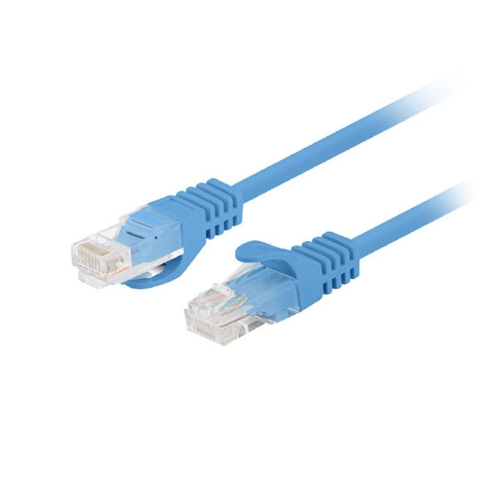 Патч-корд Bion [BPC-U5E101-0.5M-BL] U/UTP, Cat.5e, AWG 26 7/0,16мм , CCA, многожильный, PVC, 0,5м, синий