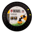 Denzel Леска для триммера витой квадрат, 2,7мм х 196м, на DIN катушке FLEX CORD [96299]