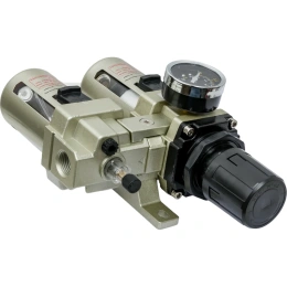 Фильтр-влагоотделитель для компрессора с регулятором давления и лубрикатором 1/2"; 3000 л/мин; 10 бар Gigant GAC4010-04