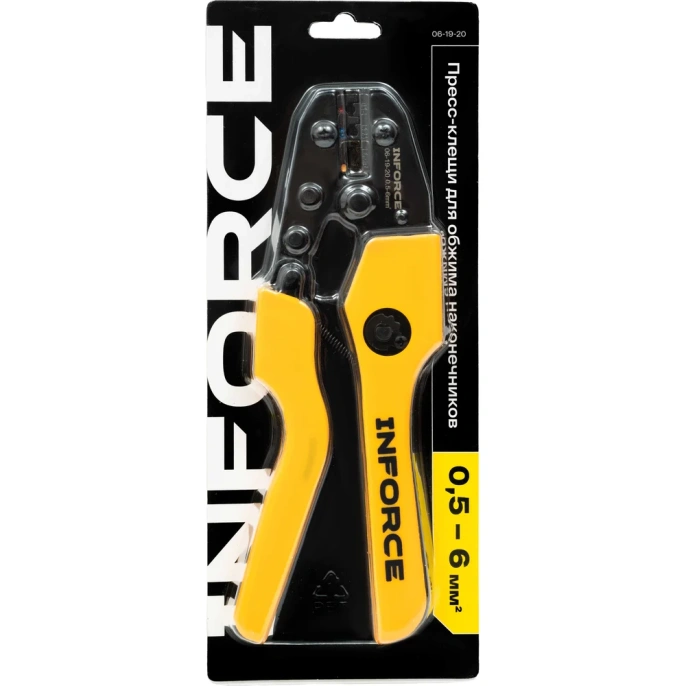 Пресс-клещи для обжима наконечников Inforce 0,5 - 6 мм2 06-19-20