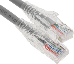 Патч-корд WRLINE вилка RJ-45,  вилка RJ-45,  кат.5E,  LSZH,  0.3м,  серый [wr-pc-rj45-utp-5e-0.3-gy]
