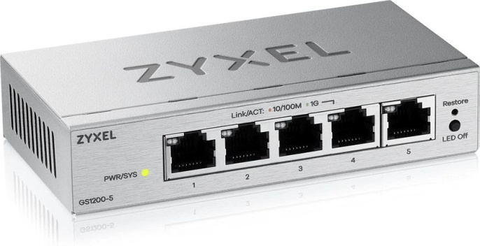 Коммутатор ZyXEL GS1200-5V3-EU0101F, управляемый
