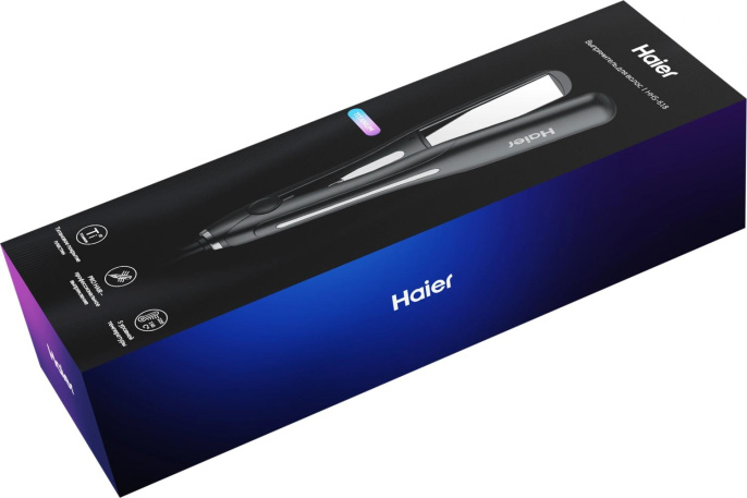 Выпрямитель Haier HHS-618 53Вт черный макс.темп.:220С покрытие:титаново-керам. FZ000TD00RU