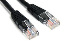Патч-корд LanMaster вилка RJ-45, вилка RJ-45, кат.5E, ПВХ, 0.5м, черный [twt-45-45-0.5-bk]