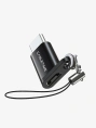 Адаптер CABLETIME CP72B (CT-OTG-CMBF-ABL) USB-C Male to USB2.0 Micro B Female OTG С петлей Lanyaed. Алюминий