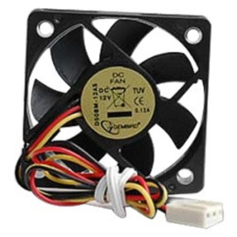 Вентилятор Gembird 50x50x10 подшипник 3pin 25см D50BM-12AS